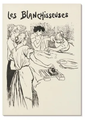 Zdjęcie produktu dla PLAKAT – 59 x 84 cm (A1) – Théophile Steinlen – „Les Blanchisseuses” – Théophile Alexandre Steinlen – Dekoracja ścienna do salonu, sypialni i przedpokoju, nowoczesny plakat, bez ramy