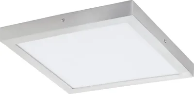 Image de Plafonnier LED Fueva 1 40 x 40cm 3000K couleur argent Eglo 97265