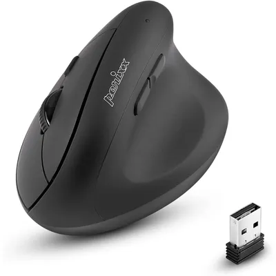 Produktbild von Perixx PERIMICE-608, rechts, Optisch, RF Wireless, 1600 DPI, Schwarz