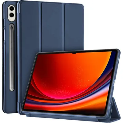 Image de Coque pour Samsung Galaxy Tab S10 Plus / S9 Plus, Bleu Marine Antichoc avec Fonction Support Veille-Réveil