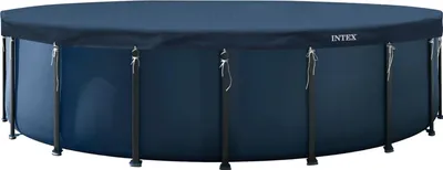 Zdjęcie produktu dla INTEX 28088 Plandeka do basenu okrągła 610 cm Deluxe Plandeka ochronna z 20 cm nadkładką