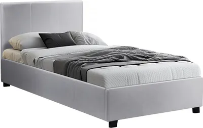 Immagine prodotto di Letto singolo con rete "Carla" - 90 x 190 cm - Bianco