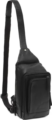 Image de The Chesterfield Brand Cuir sac en bandoulière Riga Crossbodybag Black noir