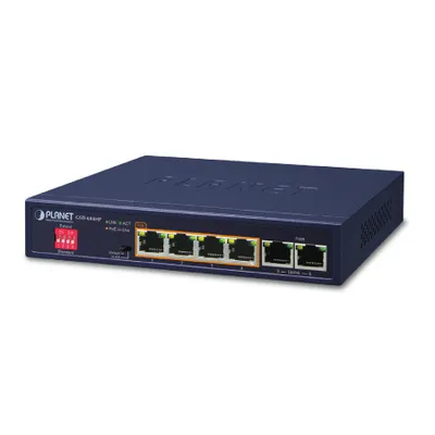 Produktbild von PLANET 4-Port 10/100/1000T 802.3at PoE + 2-Port