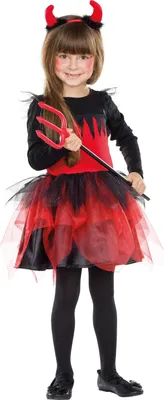 Produktbild von Kostüm Kleid Teufelin Kinder Größe: 104