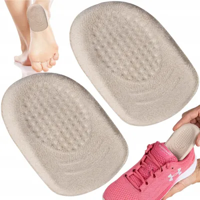 Produktbild von Sulpo Silikon Fersenpolster Beige für Fersensporn und Plantarfasziitis
