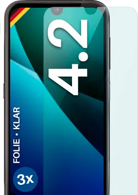 Produktbild von moex® 3x Schutzfolie kompatibel mit Nokia 4.2 - Displayschutzfolie dünn Folie, Klar