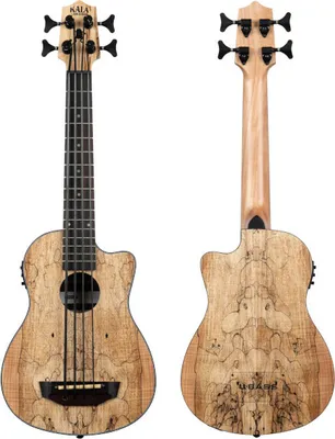 Produktbild von Kala UBASS-SP-MAPL-FS - spalted maple mit Gig Bag