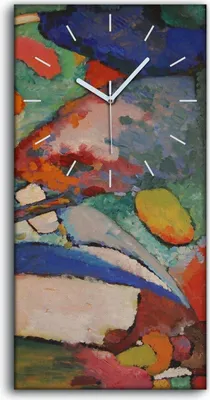 Produktbild von Dekor Leinwand Uhr Wandbilder Geräuschlos Kunstdruck 30x60 Der Wasserfall - weiße Hände