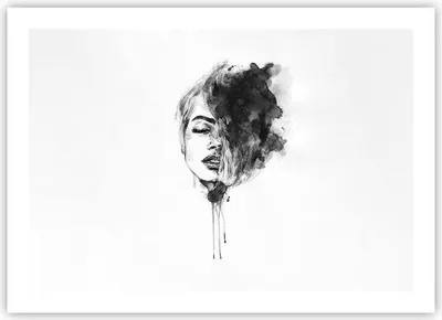 Produktbild von Poster - Poster ohne Rahmen - Frau Gesicht Abstraktion - 70x50 cm - Wand Bild - Wanddeko - Wandbilder - Kunstposter - Wandposter - Bilder - Kunstdruck - Wanddekoration - Wandbild - P2XAA70x50-4934