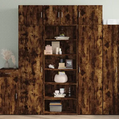 Obrázek produktu pro vidaXL Highboard kouřový dub 70x41x185 cm materiál na bázi dřeva