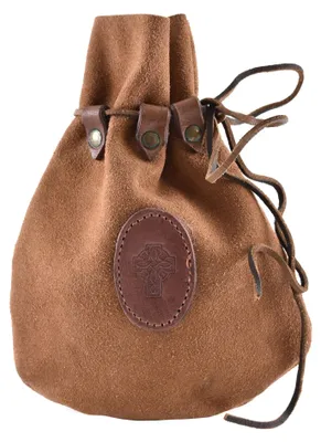Image de Sac médiéval en cuir avec croix celtique