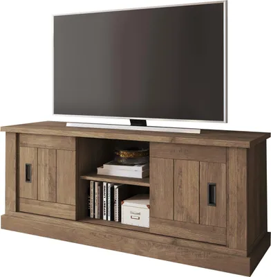 Image de Mesola - Meuble TV, 45x46x60h cm Noyer Marron, une Étagère