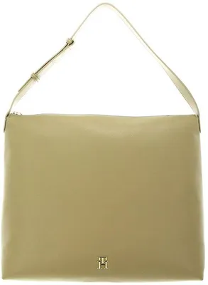 Produktbild von Beige Damen-Hobo-Tasche mit Reißverschluss, einfarbig