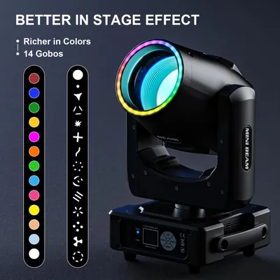 Produktbild von Moving-Head-Licht - DMX-Bühnenlicht - 4er-Set - 450 W - RGBW - DMX512 - Soundaktiviert - EU-Stecker