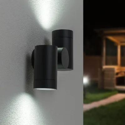 Image de HOFTRONIC - Applique murale LED 8W 690lm 6500K IP65 Noir orientable
