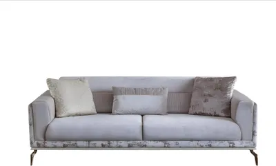 Immagine prodotto di Divano moderno 3 posti colore bianco in soggiorno novità