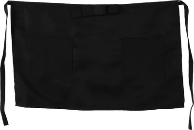 Produktbild von Unisex-Küchenschürze, einfarbig, schwarz