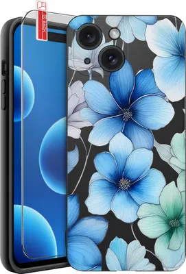 Obrázok produktu pre ETUI do iPhone 15 | WZORY | SILIKONOWE MATT CASE + SZKŁO 9H