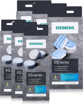 Produktbild von 3x Siemens EQ.series Pflegeset Entkalker TZ80002A & Reinigungstabletten TZ80001A