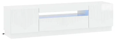 Immagine prodotto di Mobile TV a LED, finitura lucida bianca, realizzato in legno composito