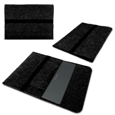Produktbild von Sleeve Hülle Medion Akoya S14406 Schutzhülle Filz Tasche Laptop Cover 14" CaseFarbe:Dunkel Grau