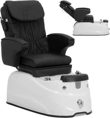 Produktbild von Podologie Fußpflegestuhl mit Massagefunktion Planschbecken - schwarz