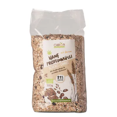 Image de Muesli aux protéines de chanvre - épeautre-chocolat 500g