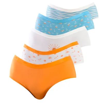 Immagine prodotto di DIM 5 pezzi di mutandine da donna in cotone elasticizzato D4C20