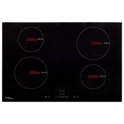 Immagine prodotto di VIDAXL -Induktionskochfeld 4 Zonen Berührungssteuerung 7000 W 77 cm Vetro