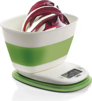 Produktbild von Laica KS1026, Elektronische Küchenwaage, 5 kg, 1 g, Grün, Weiß, LCD, 54 x 22 mm