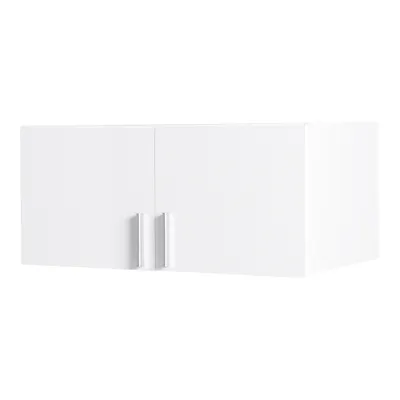 Produktbild von Aufsatzschrank 2-türig, 92cm breit, weiß Hochglanz, SELAWIK-166