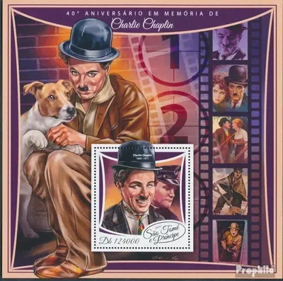 Produktbild von Briefmarken Sao Tome e Principe 2017 Mi Block 1345 (kompl. Ausgabe) postfrisch Charlie Chaplin