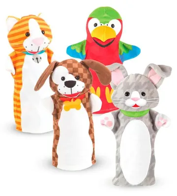 Image de Marionnettes à main Melissa & Doug « Playful Pets »   Enfants  Taille unique