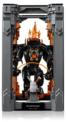 Obrázok produktu pre LEGO ICONS Knižná zarážka: Pán prsteňov – Balrog™, Stavebnica, 18 rok / roky, Plast, 1201 kusov, 1,27 kg