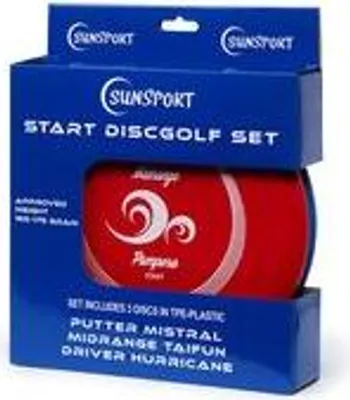 Zdjęcie produktu dla Sunsport Discgolf/Frisbee Golf zestaw 3 dysków POCZĄTKUJĄCY