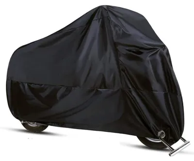 Image de Housse de protection pour moto, 210D, imperméable, adaptée à l'hiver, taille 2XL (245 x 105 x 125 cm)