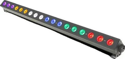Obrázok produktu pre Pódiový reflektor, RGBWUV 6v1, ovládanie DMX512, RGBWUV, zástrčka EÚ