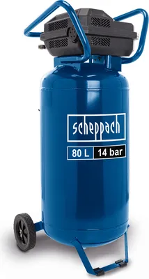 Produktbild von Scheppach Druckluft Kompressor stehend HC85V | 80 L Kessel | max. 14 bar Arbeitsdruck | Ansaugleistung 330 l/min | 2 x Manometer & 2 x Kupplung
