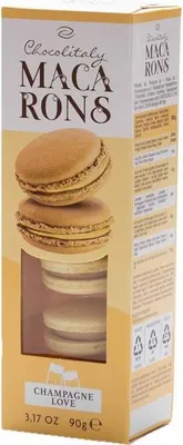Produktbild von Chocolitaly Macarons Chamapgne Love 90g