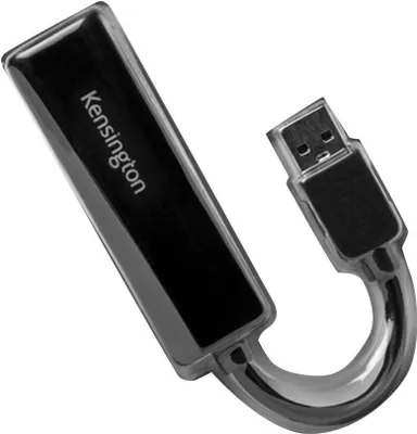 Obrázok produktu pre Kensington UA0000E USB-A Ethernet adaptér - čierny