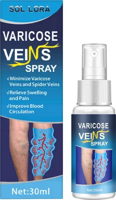 Produktbild von 30 ml Krampfader-Massagespray, lindert Beinbeschwerden, verbessert die Durchblutung, sanftes und wirksames Krampfaderspray