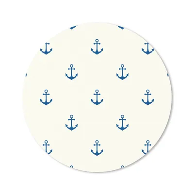 Produktbild von MuchoWow® Mauspad Mousepad Matrose - Anker - Strand - Muster 40x40 cm - Mousepads - Maus Mat - Pad - Mausunterlage - Schreibtisch Accessoires