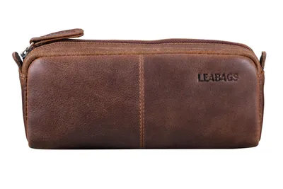 Obrázek produktu pro LEABAGS Fort Rock kožený penál I Penál z pravé buvolí kůže I Kožené pouzdro I Vintage - Good