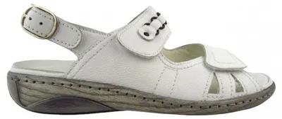 Produktbild von Waldläufer Sandalette Garda 210004-139-150, Glattleder, Weiß, Pro-Aktiv Fußbett zum Wechseln 37