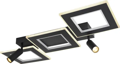 Produktbild von Globo Lighting Deckenleuchte Metall schwarz matt, LED