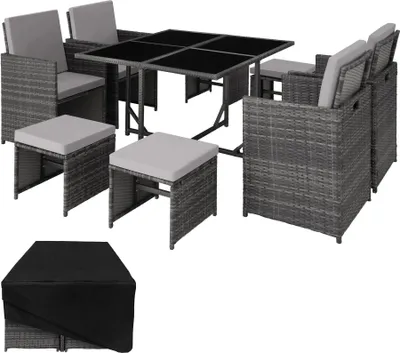 Produktbild von Rattan Sitzgruppe Bilbao für 4 bis 8 Personen