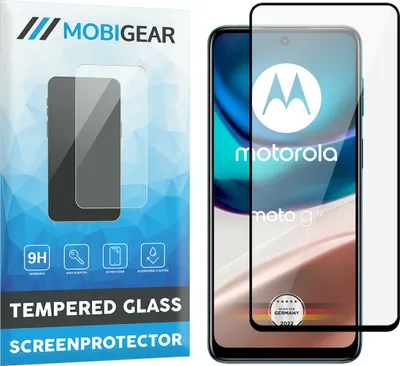 Produktbild von Mobigear Premium  Motorola Moto G42 Panzerglas Gehärtetes Glas Displayschutz - Hüllenfreundlich - Schwarz