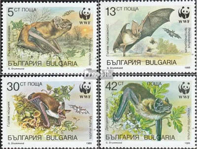 Produktbild von Briefmarken Bulgarien 1989 Mi 3741-3744 (kompl.Ausg.) postfrisch Fledermäuse