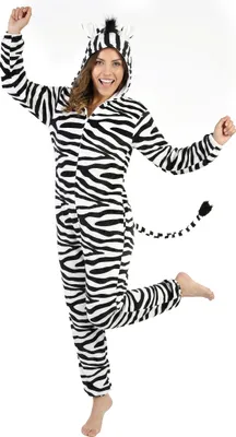 Immagine prodotto di Costume da donna Zebra costume di carnevale animale bianco-nero - taglia unica